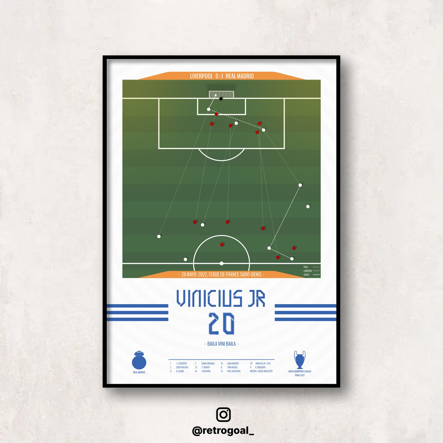 Gol Vinicius contra Liverpool en la final de la Champions League