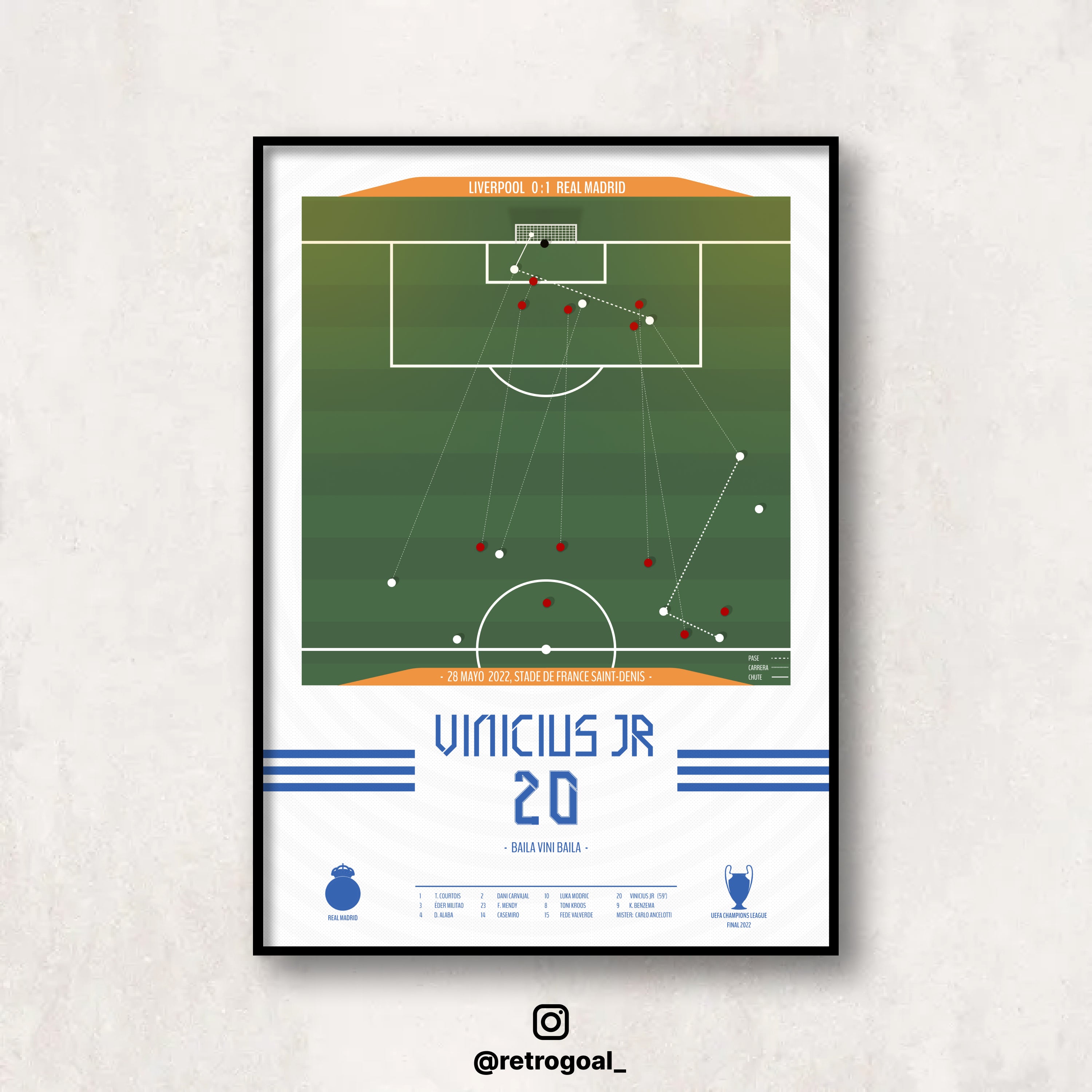 Gol Vinicius contra Liverpool en la final de la Champions League